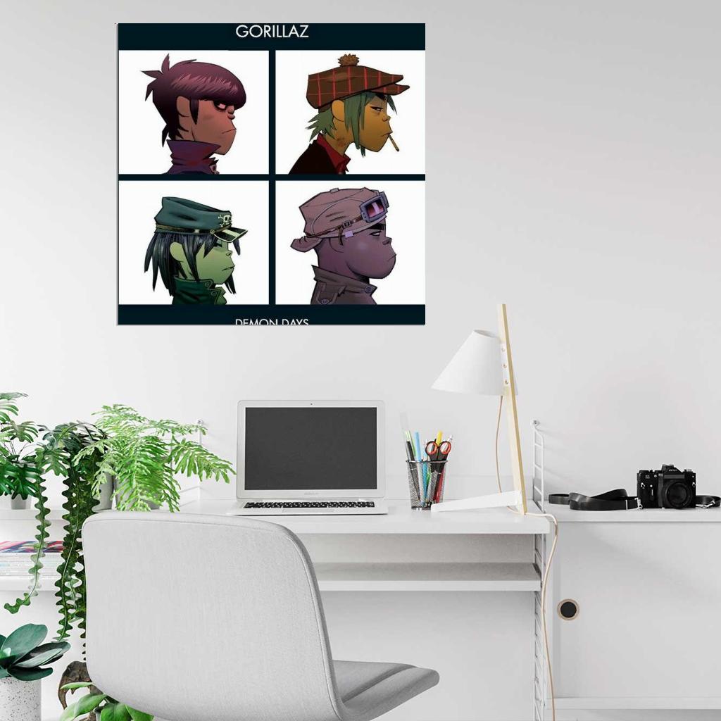 Gorillaz "Demon Days" Music Album HD Cover Art Print Poster