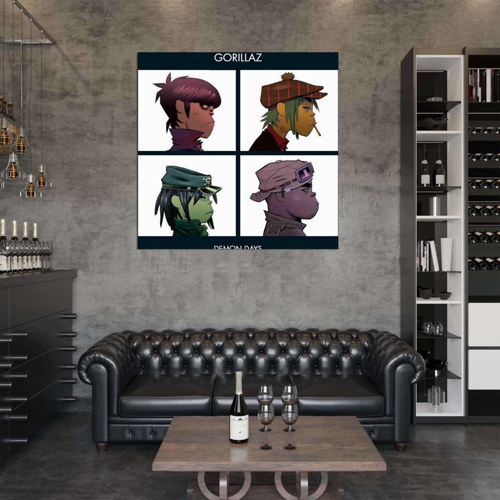Gorillaz "Demon Days" Music Album HD Cover Art Print Poster