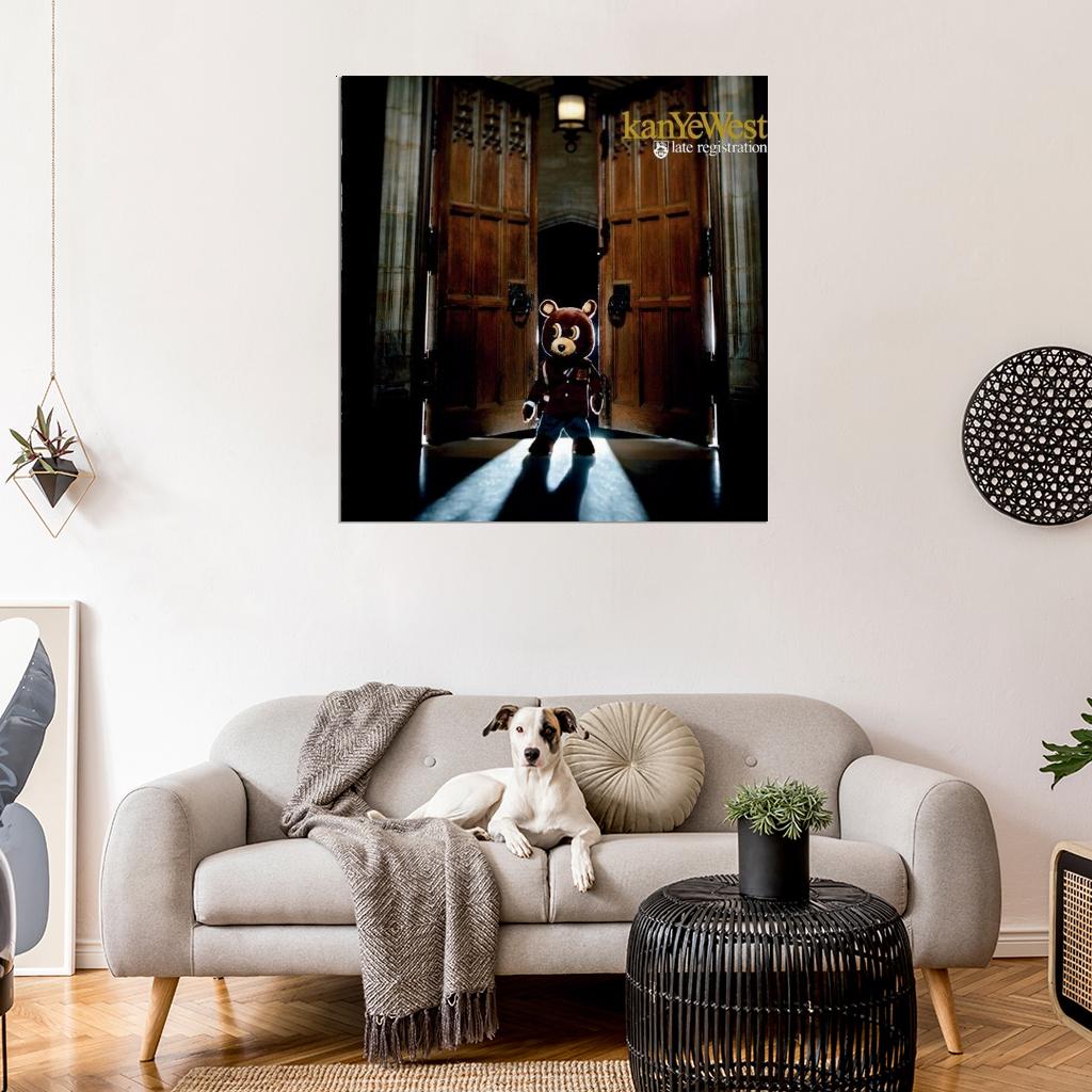 Kanye West "Late Registration" Album HD Cover Art Music Poster