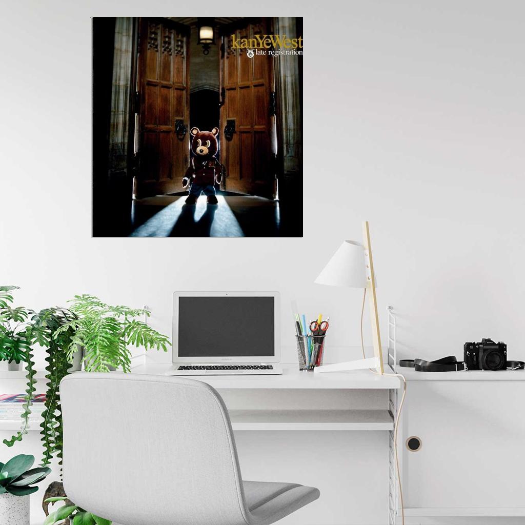 Kanye West "Late Registration" Album HD Cover Art Music Poster