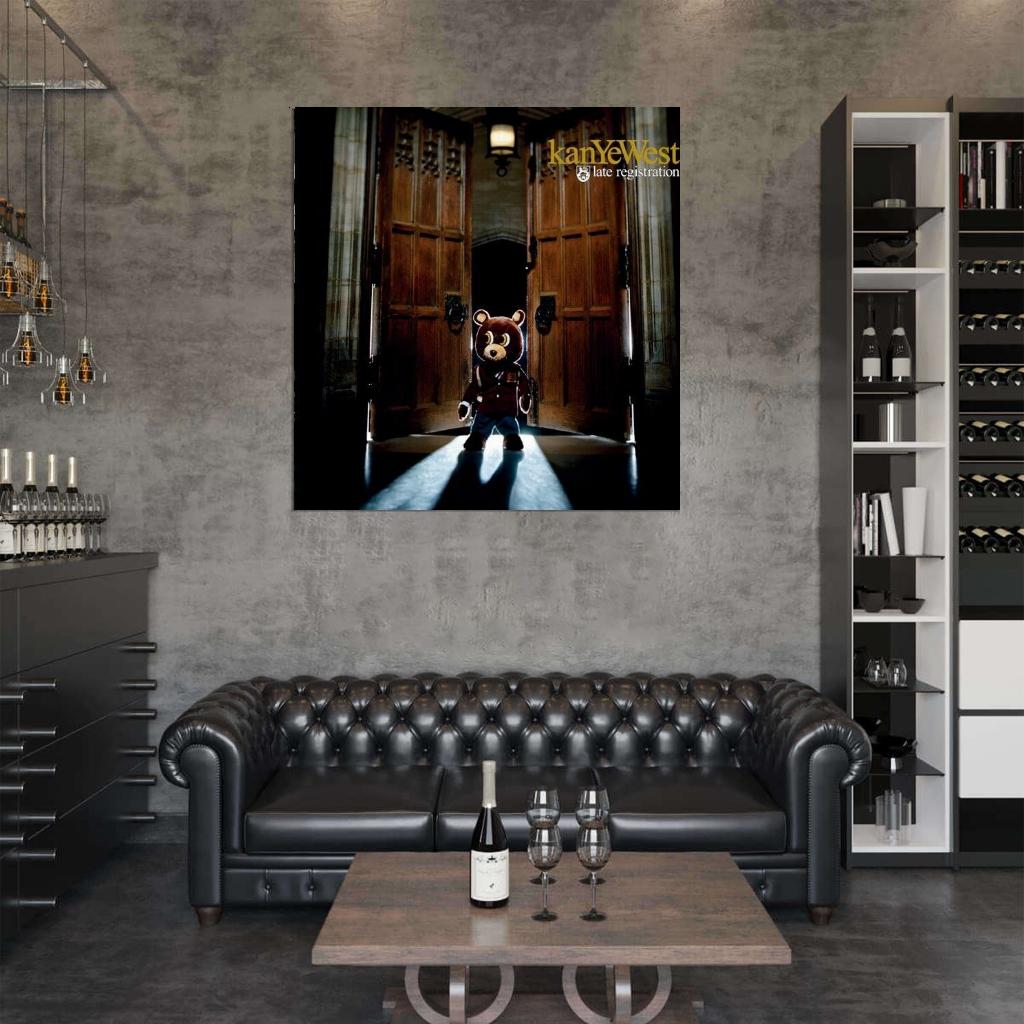 Kanye West "Late Registration" Album HD Cover Art Music Poster