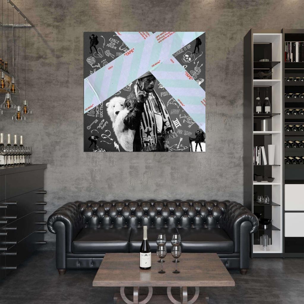 Lil Uzi Vert 'Luv Is Rage 2' Album HD Cover Art Music Print Poster