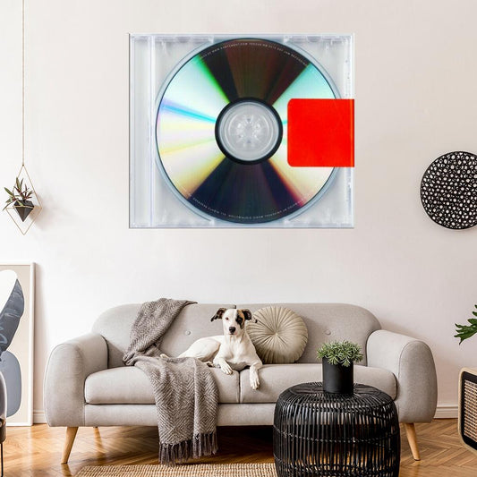 Kanye West "Yeezus" Album HD Cover Art Music Poster - xonomax