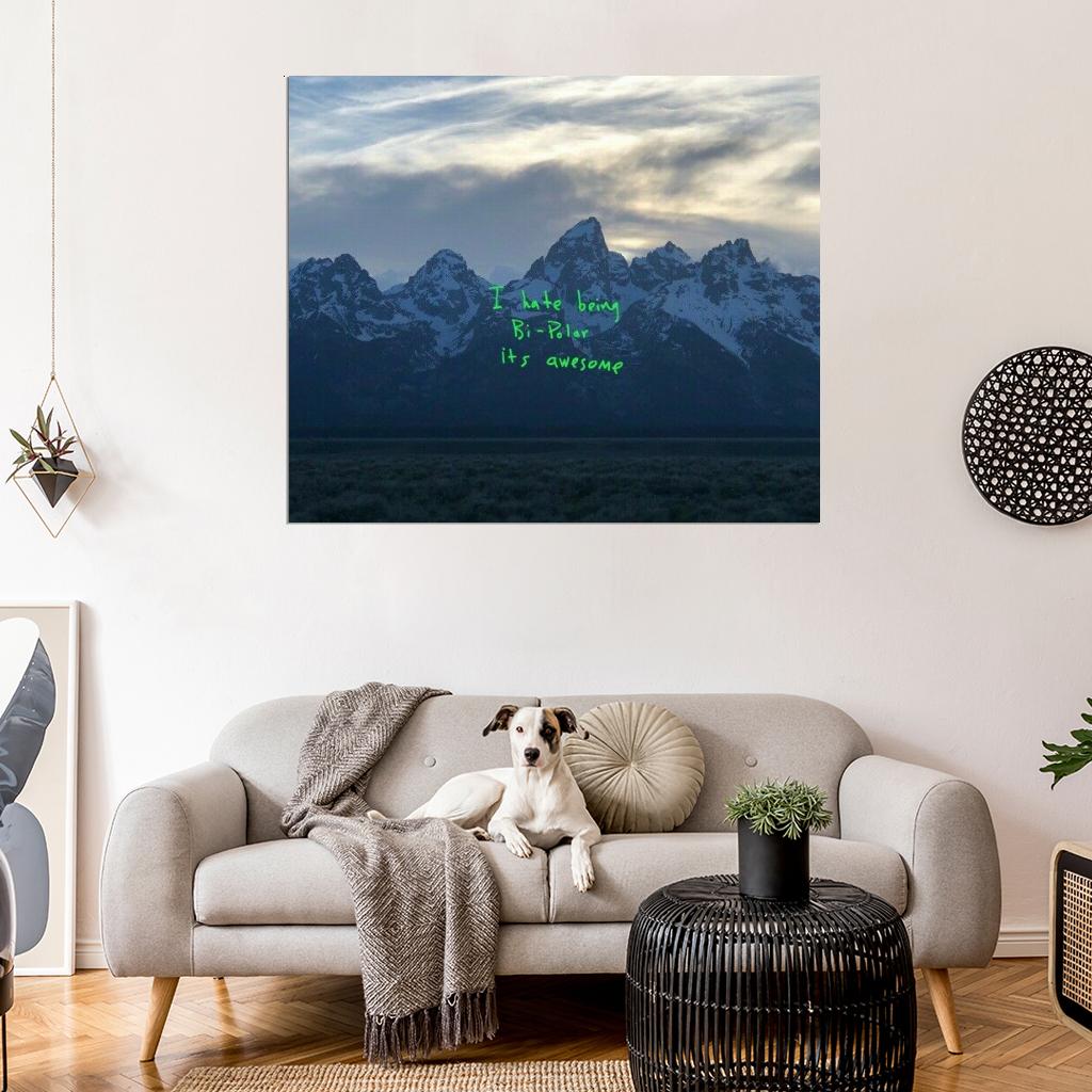 Kanye West "ye" Album HD Cover Art Music Poster