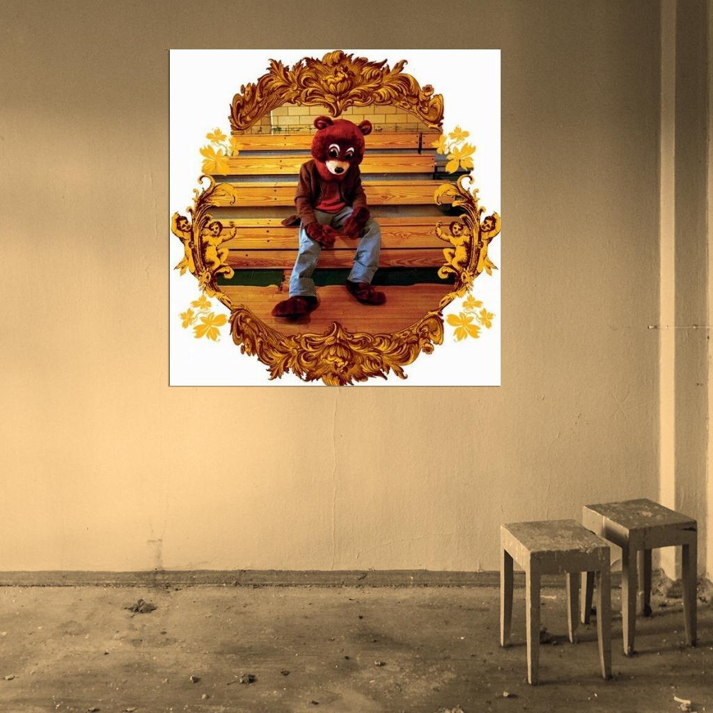 Kanye West "The College Dropout" Album HD Cover Music Poster