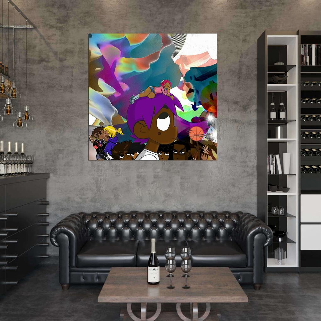 Lil Uzi Vert "Lil Uzi Vert Vs. The World" Cover Music Print Poster - xonomax