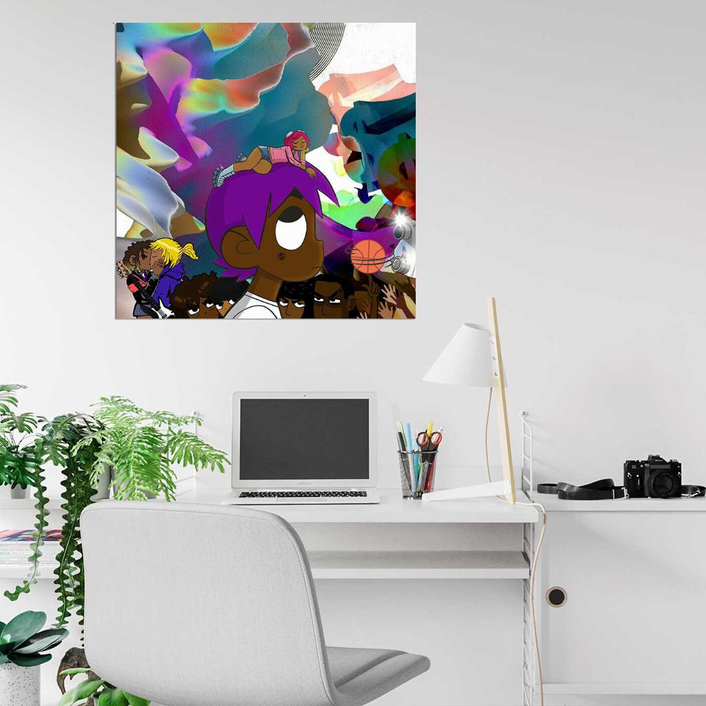 Lil Uzi Vert "Lil Uzi Vert Vs. The World" Cover Music Print Poster - xonomax
