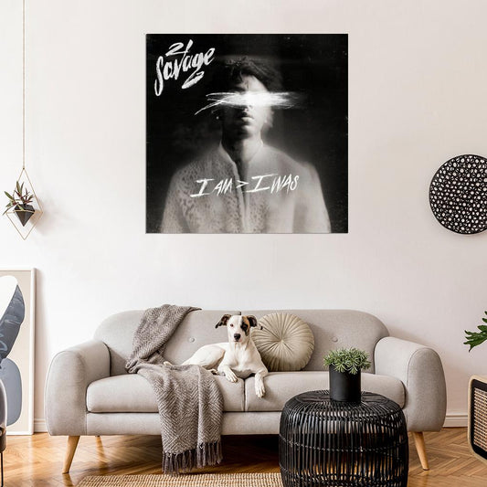 21 Savage "i am" Album HD Cover Art Music Poster - xonomax
