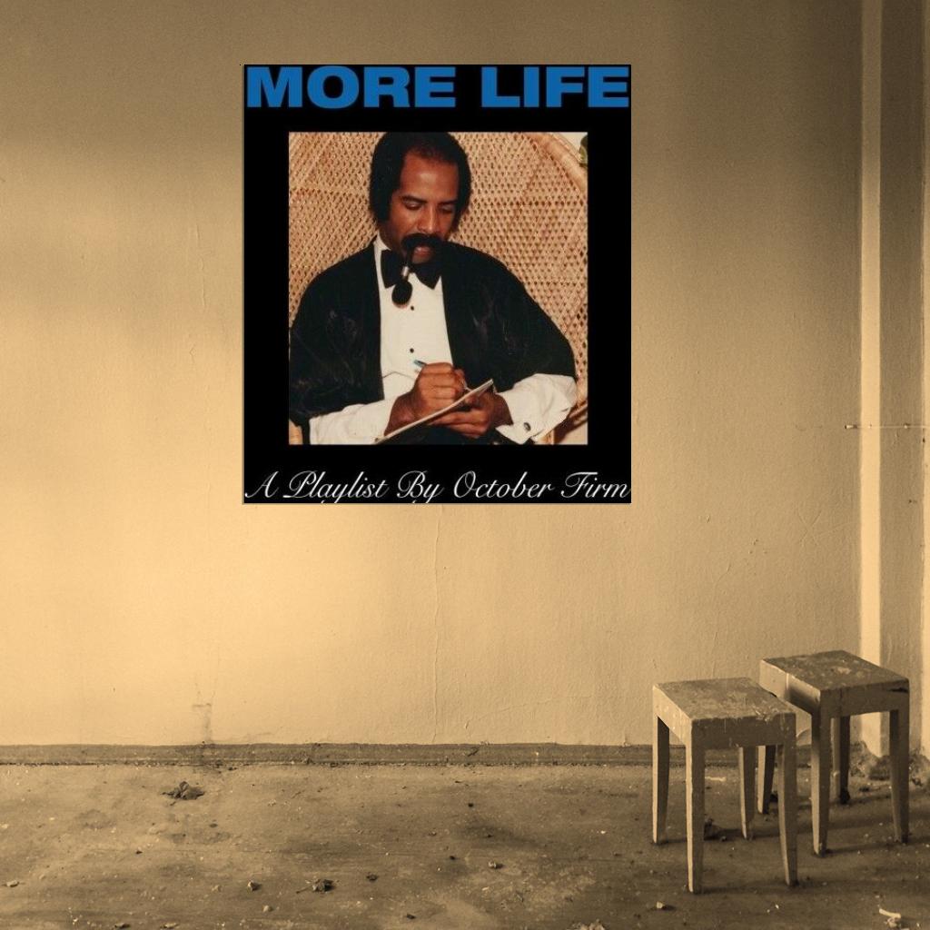 Drake "More Life" Music Album HD Cover Art Poster - xonomax