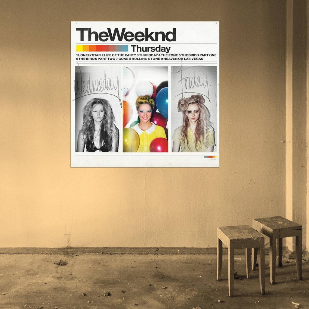The Weeknd 'Thursday' Music Album HD Cover Art Poster - xonomax