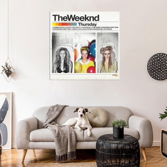 The Weeknd 'Thursday' Music Album HD Cover Art Poster - xonomax