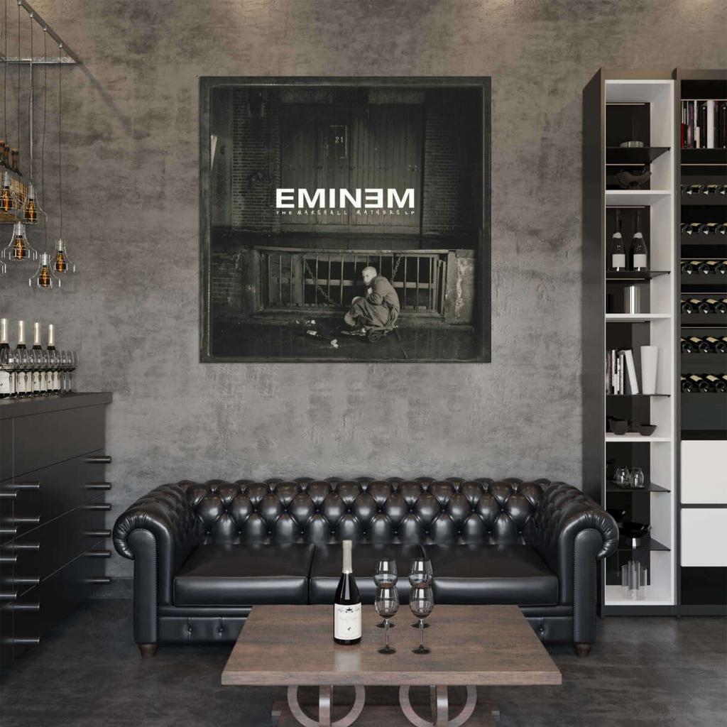 Eminem "The Marshall Mathers LP" Album HD Cover Music Print Poster - xonomax