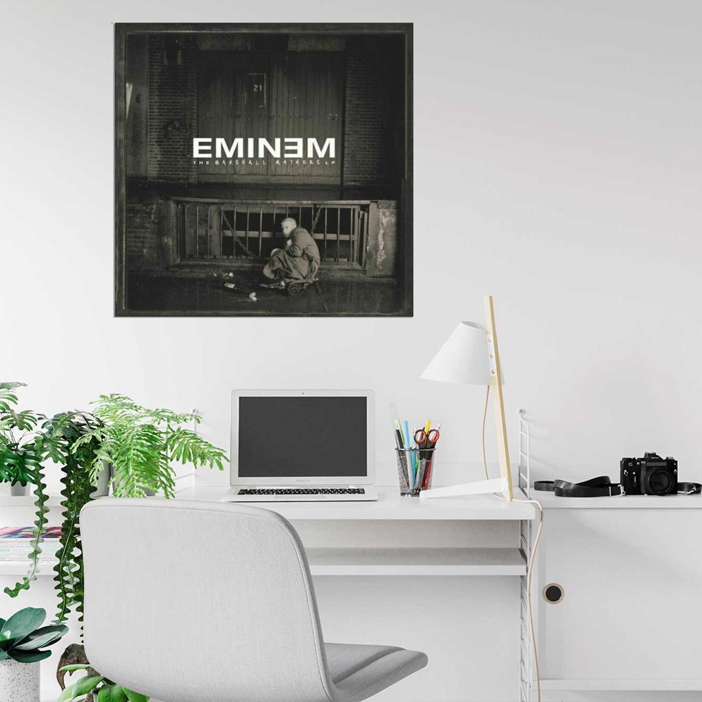 Eminem "The Marshall Mathers LP" Album HD Cover Music Print Poster - xonomax