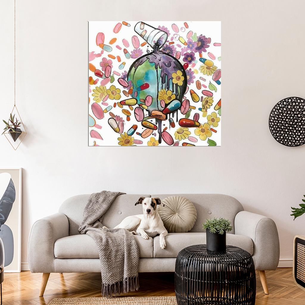 Future "WRLD ON DRUGS" Music Album 16 Cover Art Print Poster