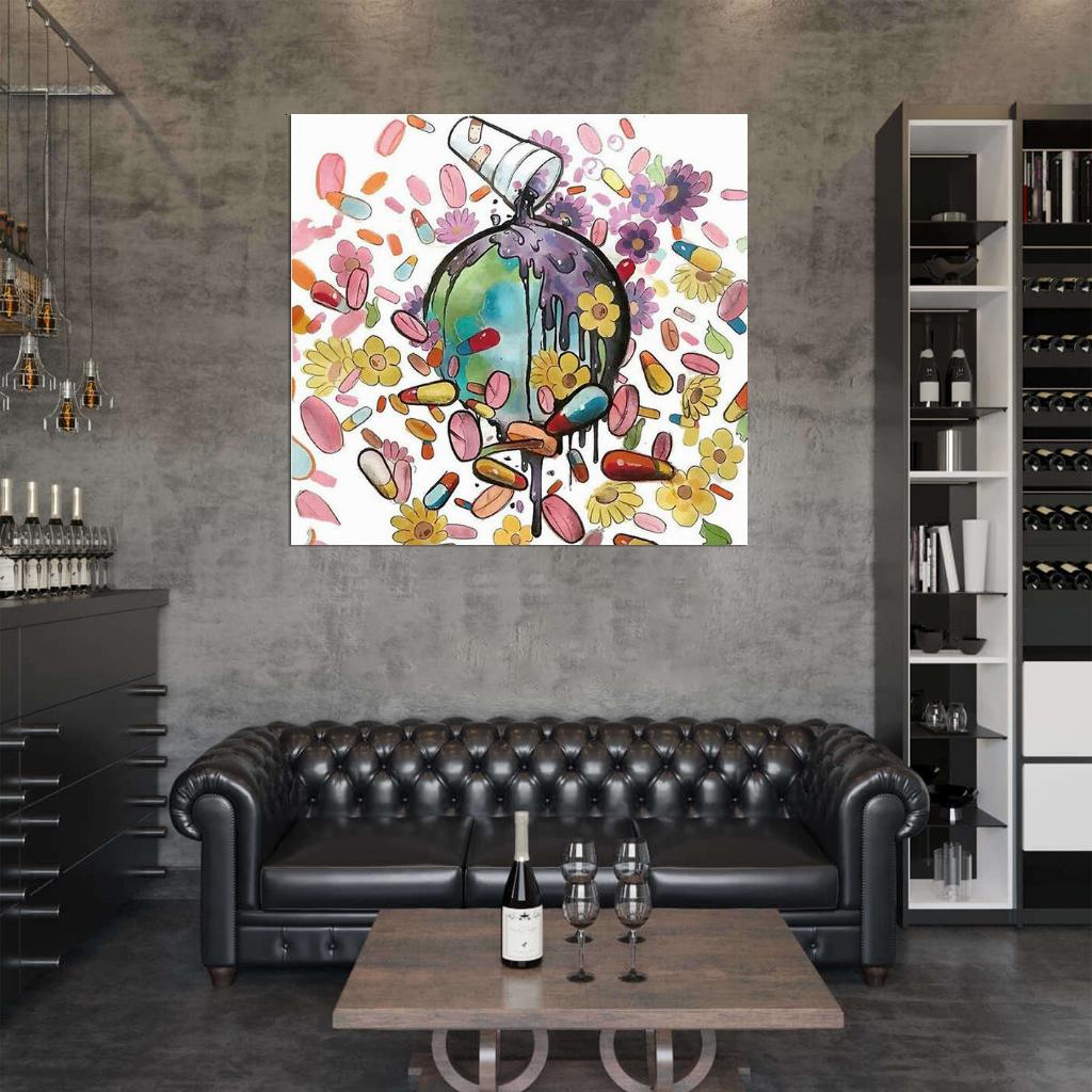 Future "WRLD ON DRUGS" Music Album 16 Cover Art Print Poster