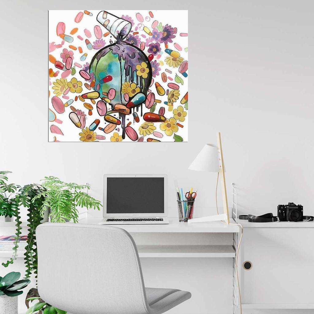 Future "WRLD ON DRUGS" Music Album 16 Cover Art Print Poster