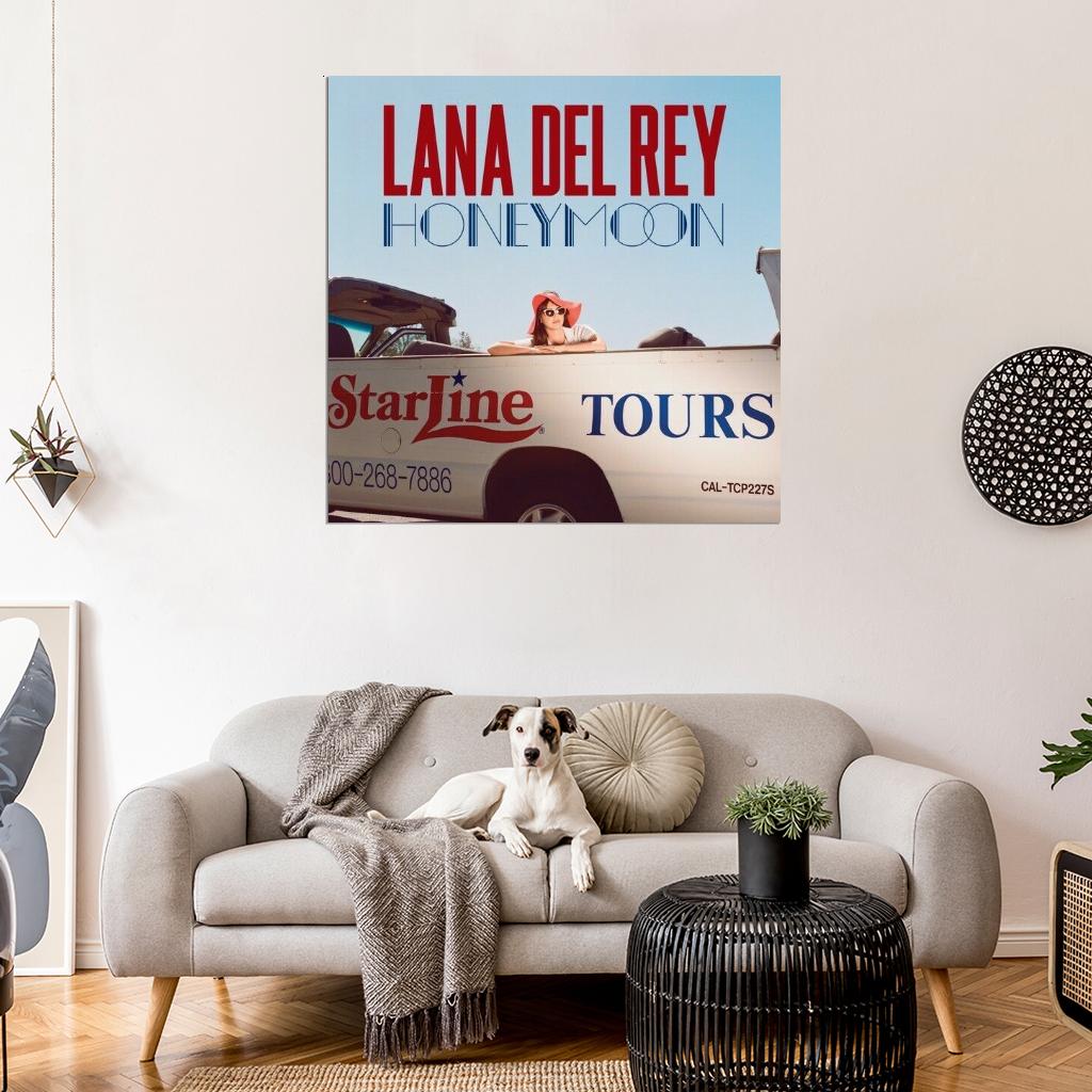 Lana Del Rey “Honeymoon” Music Album HD Cover Art Print Poster