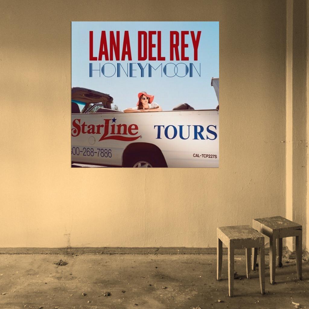Lana Del Rey “Honeymoon” Music Album HD Cover Art Print Poster