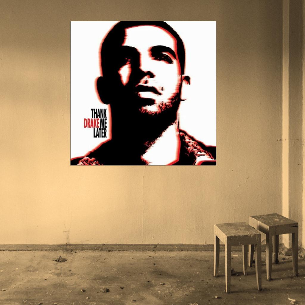 Drake "Thank Me Later" Music Album HD Cover Art Poster - xonomax