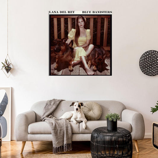 Lana Del Rey "Blue Banisters" Album HD  Cover Art Print Poster - xonomax