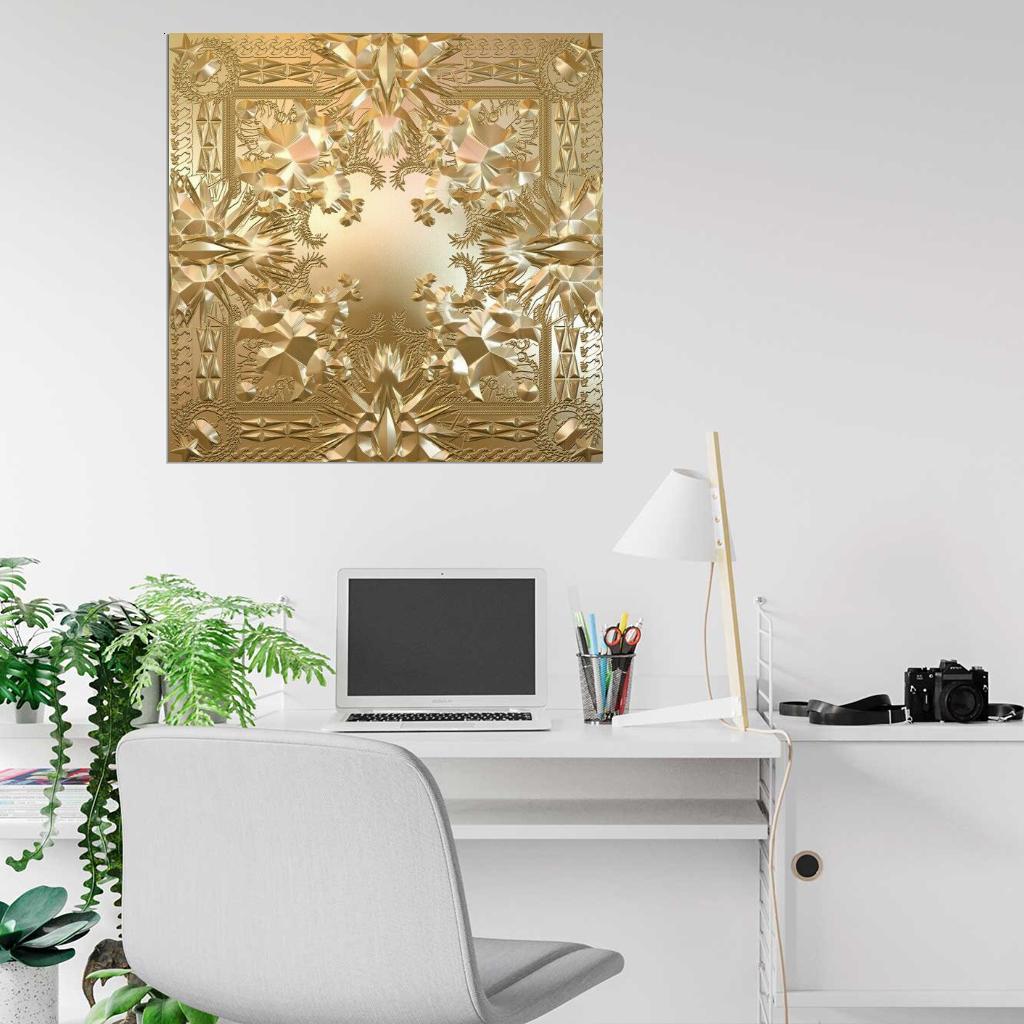 JAY-Z & Kanye West "Watch the Throne" Album Cover Music Poster