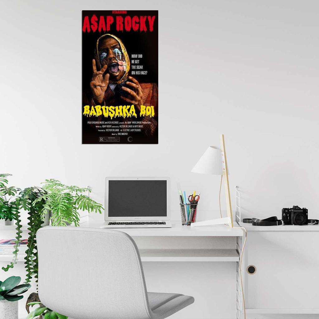 A$AP Rocky “Babushka Boi” Album HD Cover Art Music Poster - xonomax