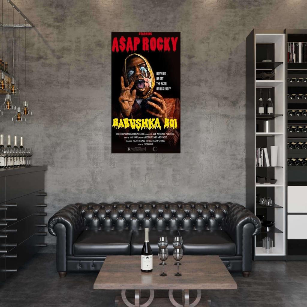 A$AP Rocky “Babushka Boi” Album HD Cover Art Music Poster - xonomax