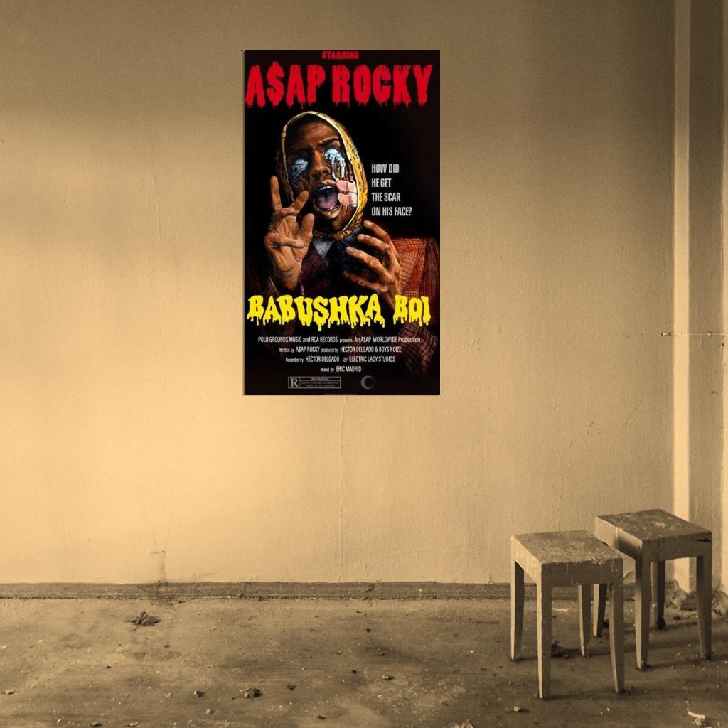 A$AP Rocky “Babushka Boi” Album HD Cover Art Music Poster - xonomax