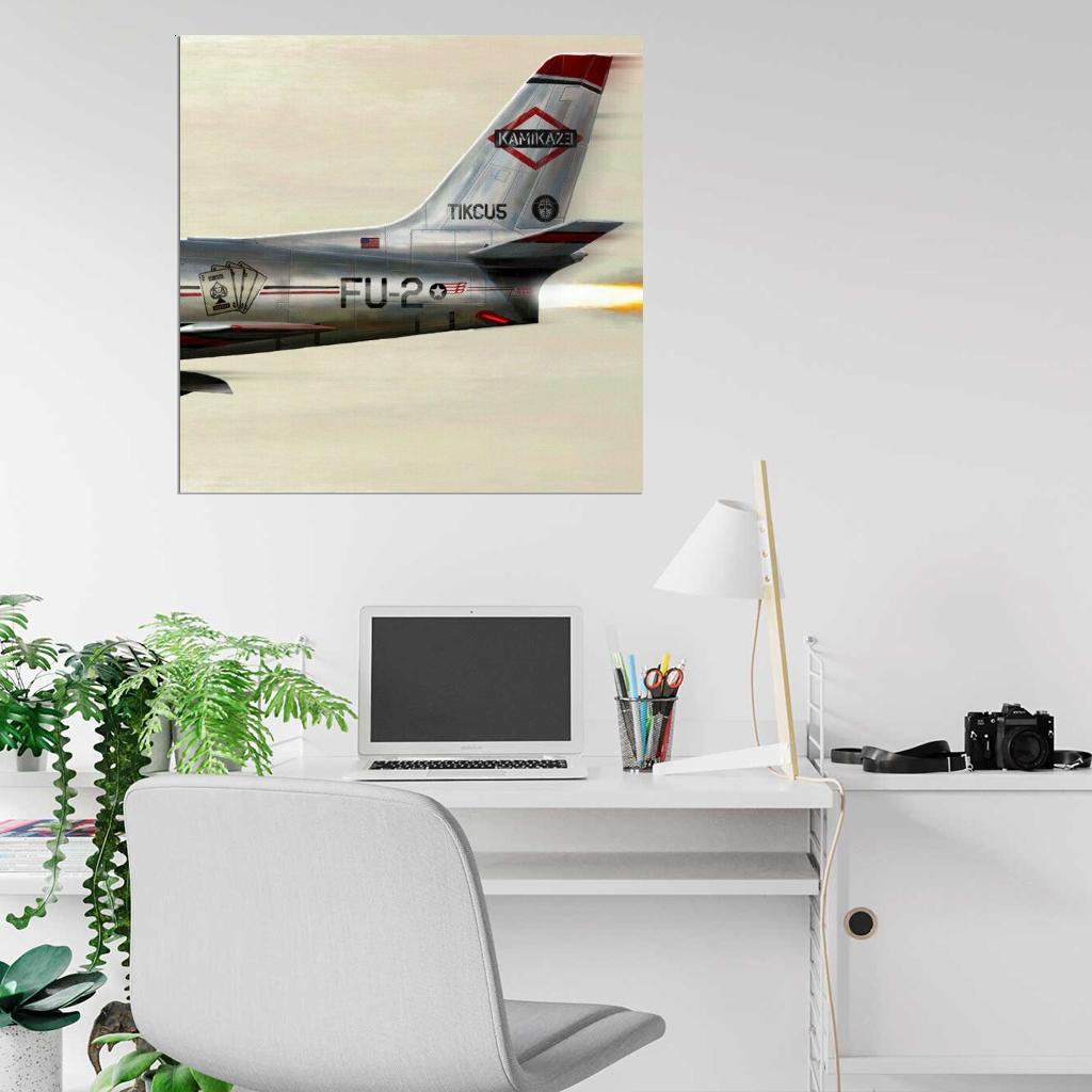 Eminem "Kamikaze" Music Album HD Cover Art Print Poster - xonomax