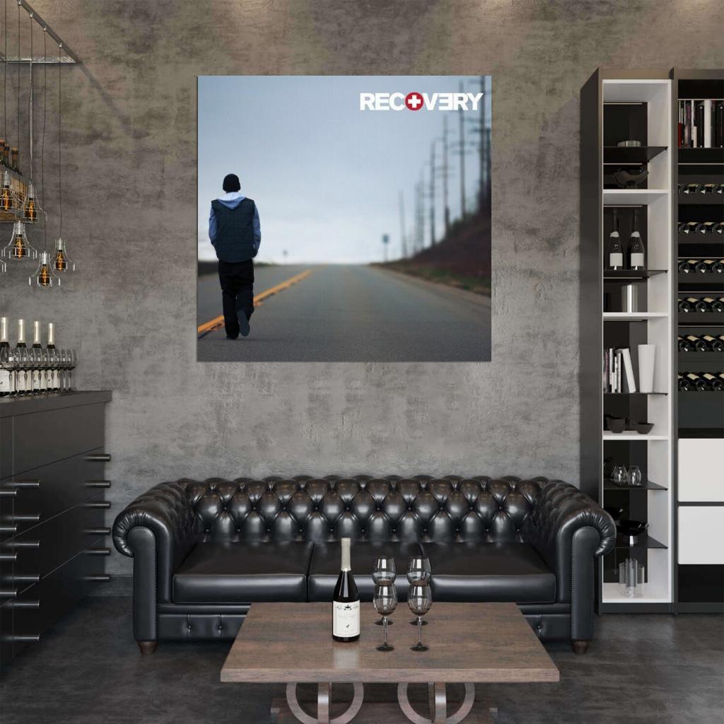 Eminem "Recovery" Music Album HD Cover Art Print Poster - xonomax
