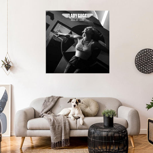 Lady Gaga "Hold My Hand" Music Album HD Cover Art Print Poster - xonomax