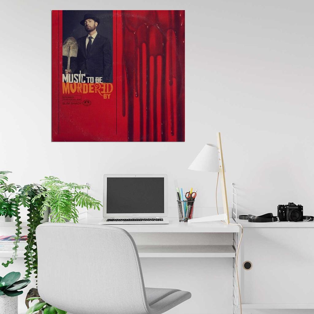 Eminem "Music To Be Murdered By" Album HD Cover Print Poster - xonomax