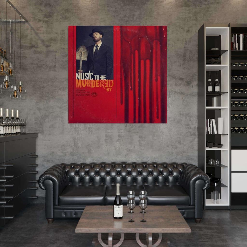 Eminem "Music To Be Murdered By" Album HD Cover Print Poster - xonomax