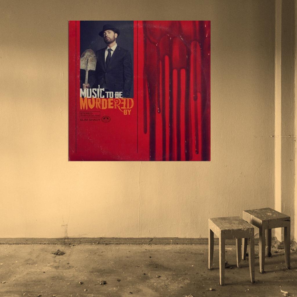 Eminem "Music To Be Murdered By" Album HD Cover Print Poster - xonomax