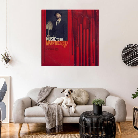 Eminem "Music To Be Murdered By" Album HD Cover Print Poster - xonomax