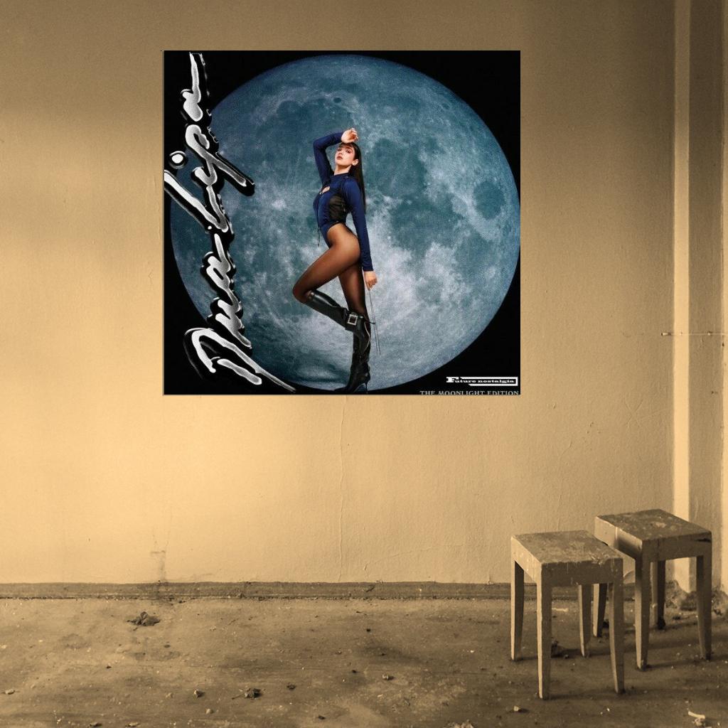 Dua Lipa “Future Nostalgia (Moonlight Edition)” Music Print Poster - xonomax