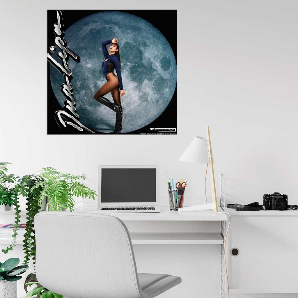 Dua Lipa “Future Nostalgia (Moonlight Edition)” Music Print Poster - xonomax
