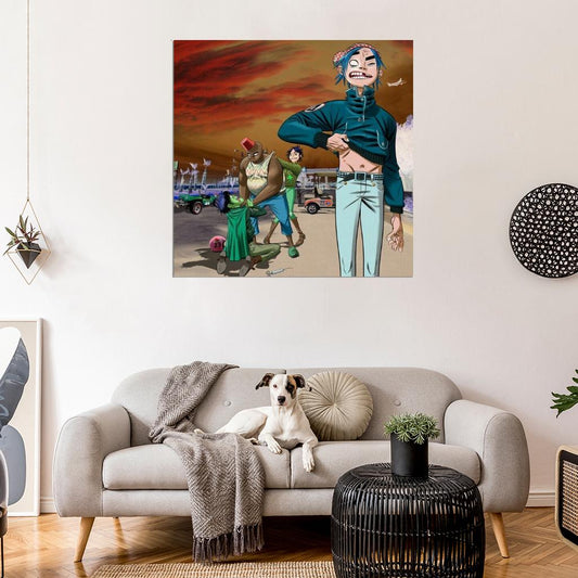 Gorillaz "Aries" Music Album Cover Art Print Poster - xonomax