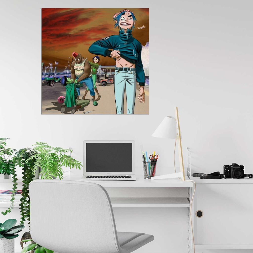 Gorillaz "Aries" Music Album Cover Art Print Poster