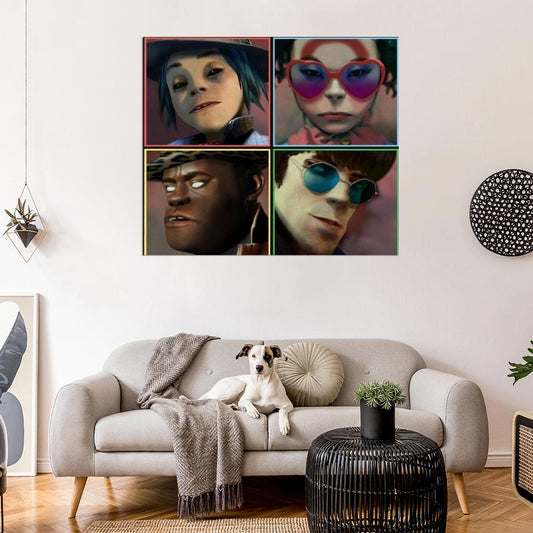 Gorillaz "Humanz (Deluxe)" Album HD Cover Art Print Poster - xonomax