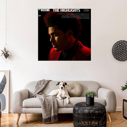The Weeknd "The Highlights" Album HD Cover Art Poster - xonomax