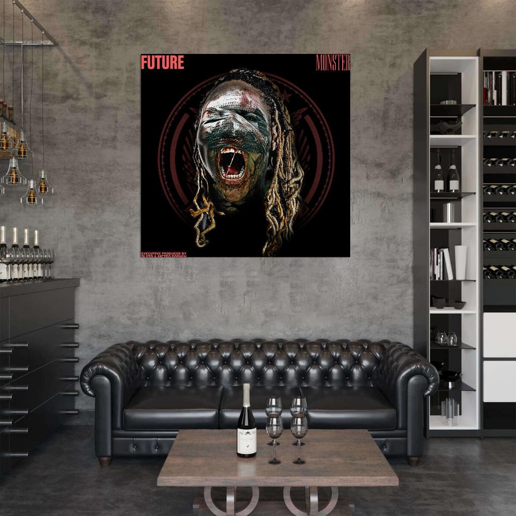 Future "Monster" Music Album HD Cover Art Print Poster - xonomax