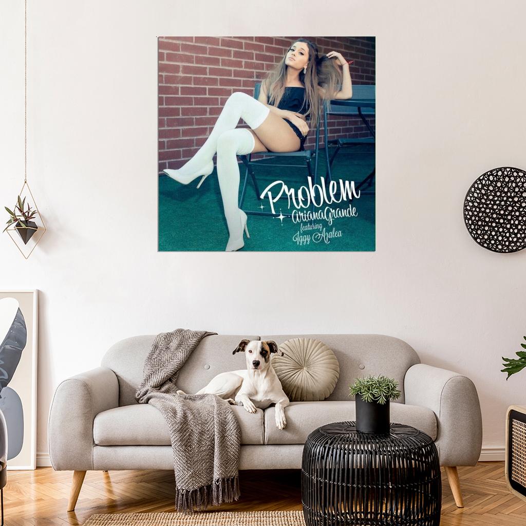 Ariana Grande "Problem" Single HD Cover Art Music Poster
