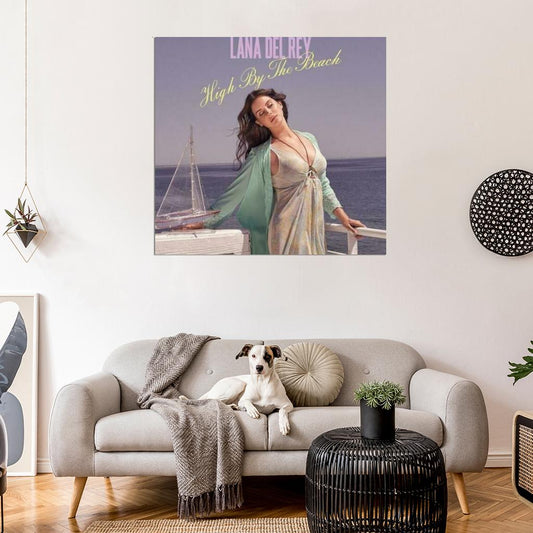 Lana Del Rey High by the Beach Album Cover Cover Print Poster - xonomax