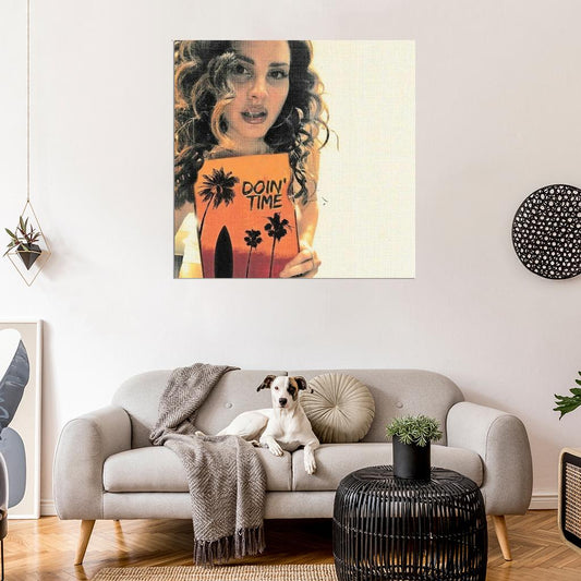 Lana Del Rey "Doin' Time" Album HD Cover Art Print Poster - xonomax
