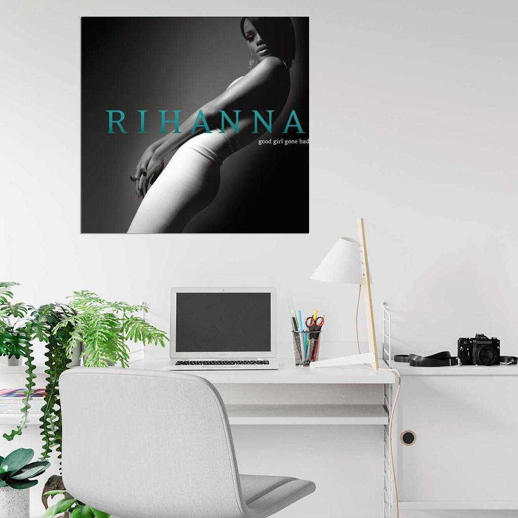 Rihanna "Good Girl Gone Bad" Album HD Cover Art Print Poster