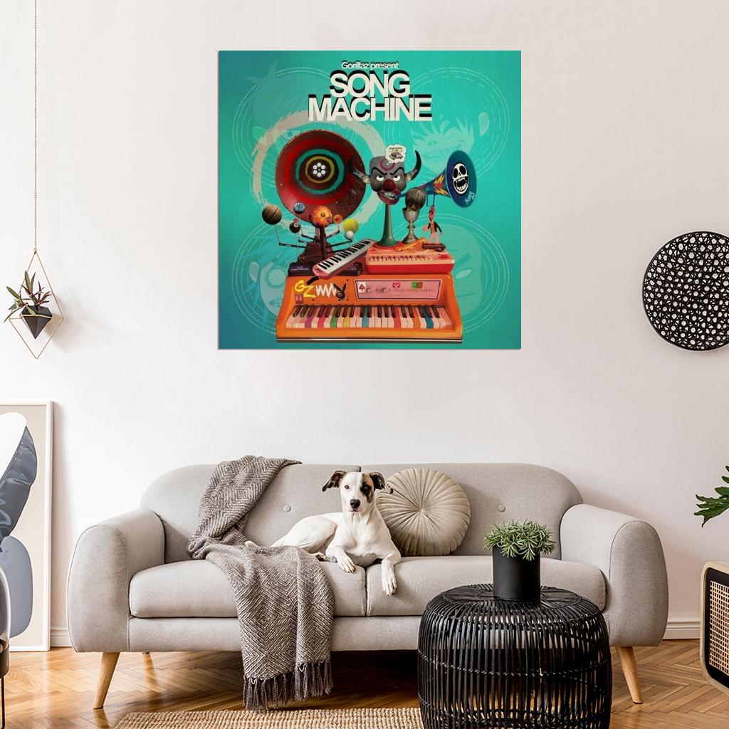 Gorillaz "Song Machine Season One: Strange Timez Wall Print Poster - xonomax