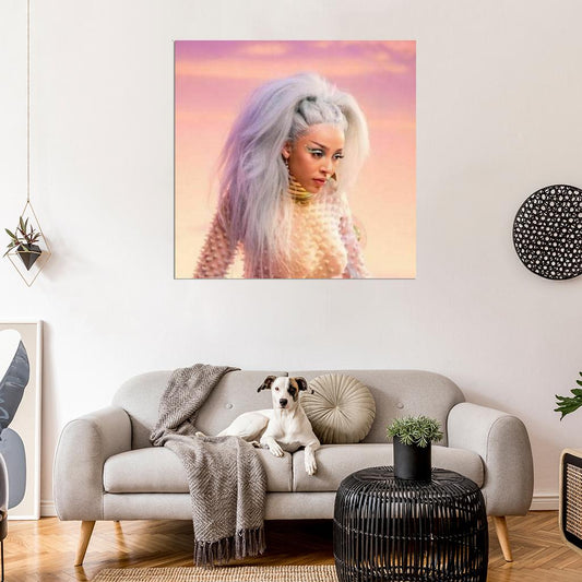 Doja Cat "Planet Her" Music Album HD Cover Art Poster - xonomax