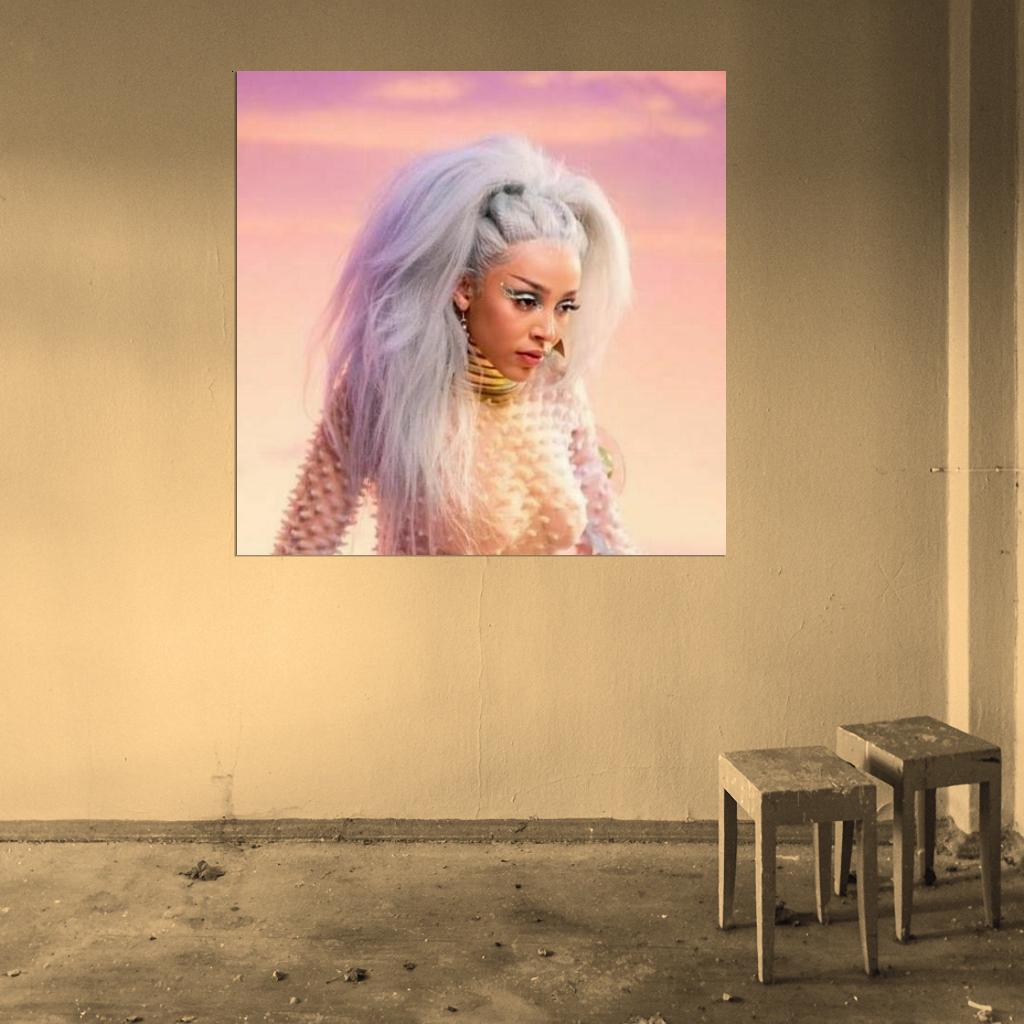Doja Cat "Planet Her" Music Album HD Cover Art Poster - xonomax