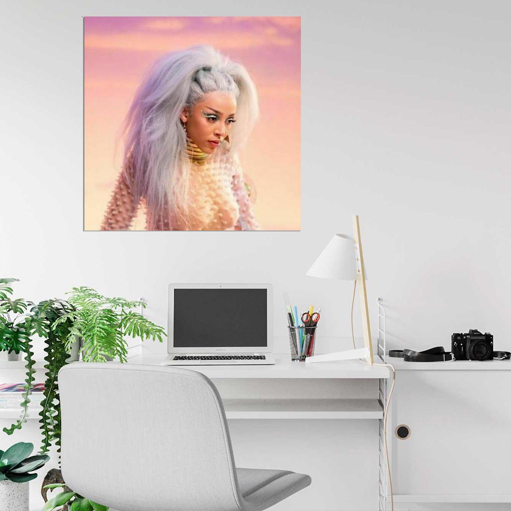Doja Cat "Planet Her" Music Album HD Cover Art Poster - xonomax